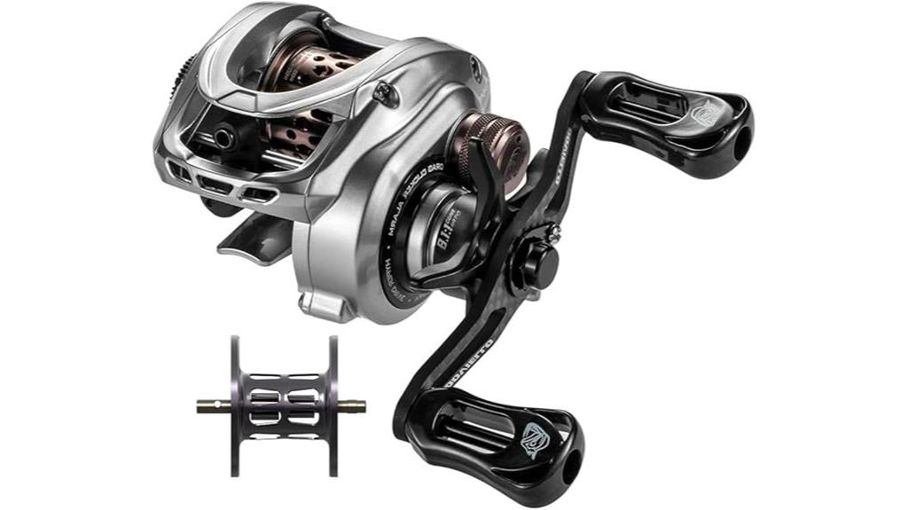 compact baitcaster with brakes