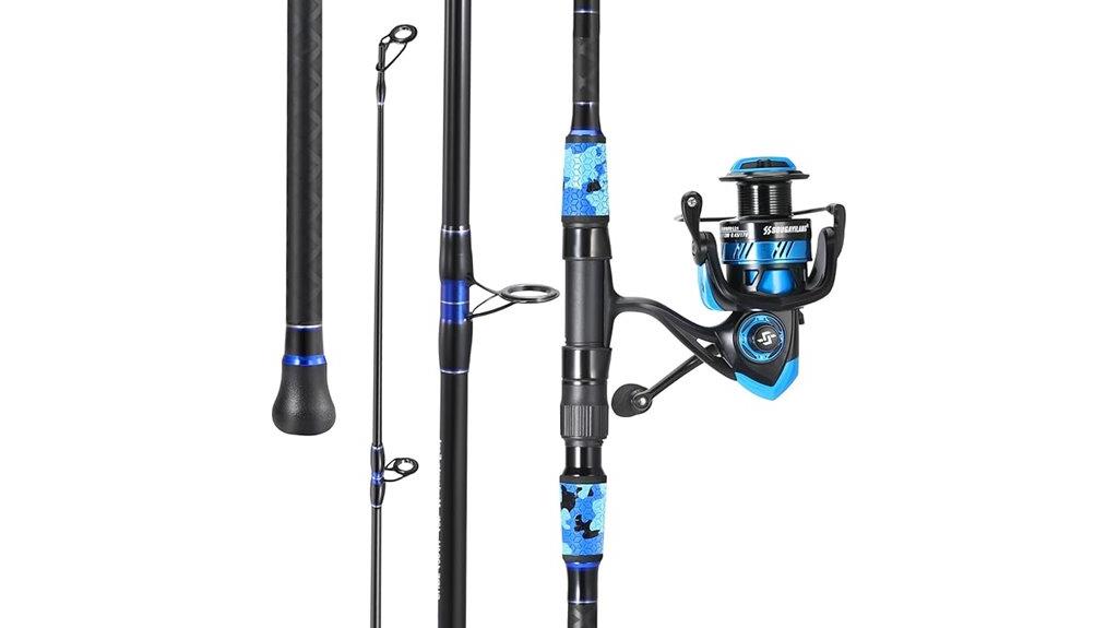 saltwater fishing rod combo